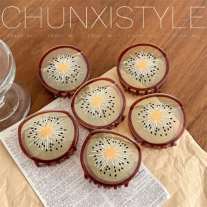 Home cute fruit acetate hair claw