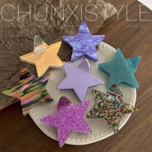 glitter star acetate large hair claw